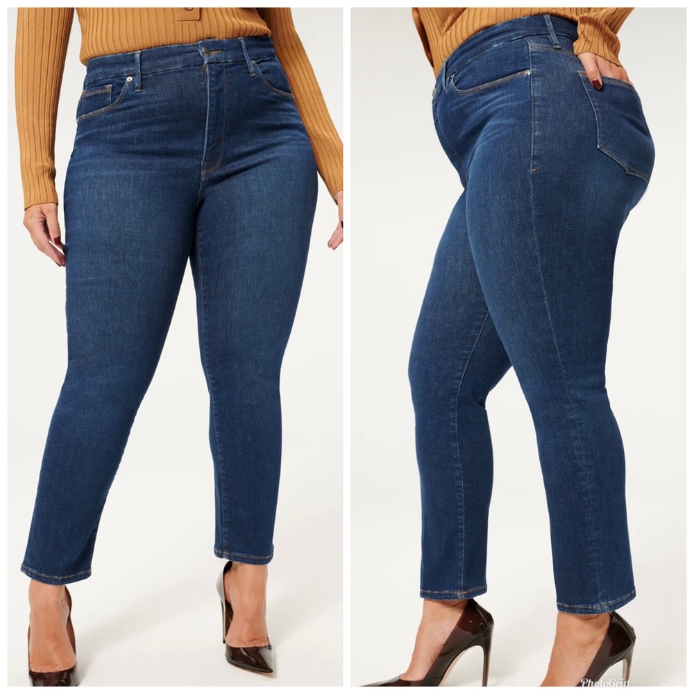 Good American Always Fits Good Classic Medium Blue Jeans NWT Plus Size 20-26